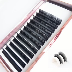 Chất lượng cao Hàn Quốc Faux Mink lông mi mở rộng trong 7, 8, 9, 10, 11, 12, 13, 14, 15, 16mm chiều dài - Product Image 1