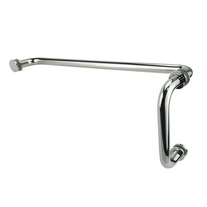 Seri SD baja tahan karat 3/4 "19mm tabung kamar mandi kaca pintu tarik pegangan handuk Bar kombinasi - Product Image 1