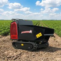 Mini-dumper sur chenilles Rhinoceros XN500, mini-chargeur, composants de transmission haute performance, chenilles à haute efficacité, garantie 1 an pour divers terrains