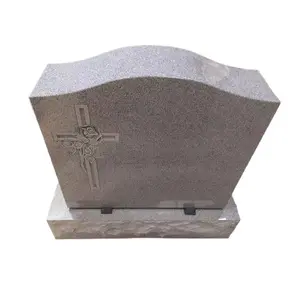 Grey Granite USA Monument Headstones Cemetery Economic Tombstones
