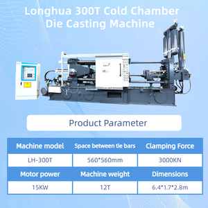 Mesin Die Casting injeksi Aluminium 300T, mesin Motor PLC cetakan injeksi Aluminium baru - Product Image 2