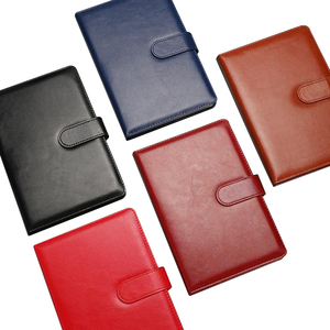 High Quality Promotional Luxury Gifts Items <b>Notebook</b> Gift Set Business Office Black Faux Leather Diary <b>A5</b> Journal With Box - Product Image 2