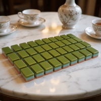 En stock – Nouveau jeu de mahjong portable de luxe en bambou à 3 couches, en acrylique vert, gravé, pour le voyage et le divertissement américain