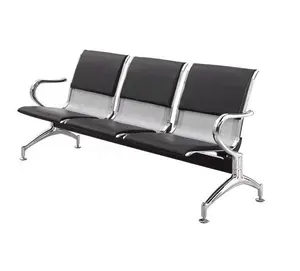 MT MEDICAL Hospital Furniture Stainless Steel Metal Clinic Waiting Chair With Different Seats