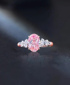 <b>Top</b> Quality Moissanite Diamond Ring 925 <b>Silver</b> Premium Jewelry for Women Wedding Engagement Gift Factor Available At Best Price - Product Image 5