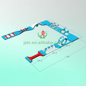 2025 Tamaño personalizado Diseño de color Durable Verano Diversión Inflable Parque infantil <span class=keywords><strong>Isla</strong></span> flotante Enorme obstáculo Agua Instalaciones de entretenimiento - Product Image 5