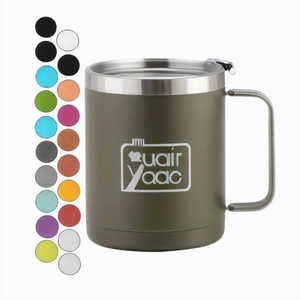 Tasse thermos moderne 12oz/14oz avec poignée en acier inoxydable 304 et tasse en verre en plastique pour bière, eau ou thé-Produit transfrontalier - Product Image 1