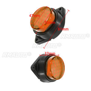 4/6/10PCS Feux de signalisation 24V 6 LED, feux latéraux de gabarit pour remorque, feux de position latéraux LED orange, blanc, rouge pour camion et poids lourd - Product Image 6