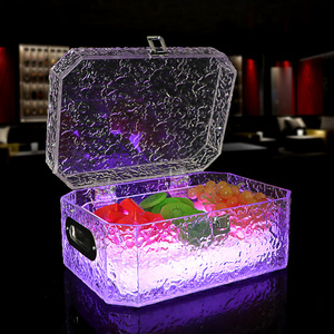 Caja iluminada para frutas con asa para restaurante, bar, discoteca, KTV, bandejas para servir en fiestas. - Product Image 3