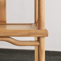 Nouveau fauteuil en bois massif de style chinois avec dossier imperméable, chaise de salle à manger pour appartement et villa