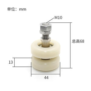 Direct Manufacturer's 6000ZZ Universal <b>Wheel</b> Rubber-Coated Nylon Roller with M10 Screw Wear-Resistant <b>Pulley</b> Assembly - Product Image 6