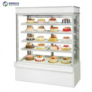 공장 직거래 직립 케이크 쇼케이스 전면 개방 도어 냉장 베이커리 진열장 최우수 판매