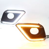 Lámpara antiniebla de luz diurna para Toyota REVO Hilux VIGO, lámpara de señal ámbar, 2015 - 2016