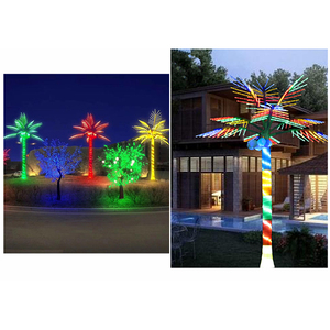 Luce Decorativa <span class=keywords><strong>LED</strong></span> 3D a Forma di Palma di Cocco IP65 in PVC per Esterni, per Decorazioni Natalizie, Halloween, Matrimoni e Strade - Product Image 6