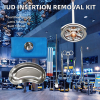 Kit d'instruments chirurgicaux FIDA pour l'insertion et le retrait de DIU, kit d'implantation manuel en acier inoxydable, certifié CE, classe I, pour hôpital