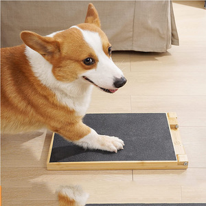 Wooden Dog <b>Scratching</b> <b>Post</b> Foldable Pet Nail Care Pad For Dogs - Product Image 1