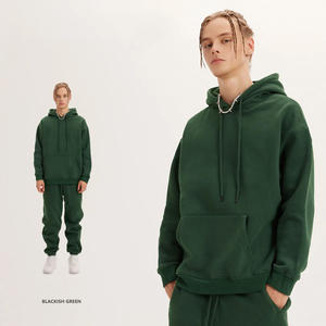 Conjunto de Sudadera con Capucha y Pantalones Deportivos Unisex Transpirables de Algodón Grueso de la Mejor Calidad BE2622, con Logotipo Personalizado Bordado e Impresión Digital - Product Image 2