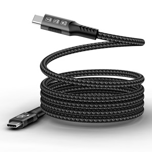 Nylon super rapide tressé 8K USB4 TYPE-C 240W DP 3.1 téléphone portable tablette ordinateur portable charge rapide câble de données 40GB transmission - Product Image 2