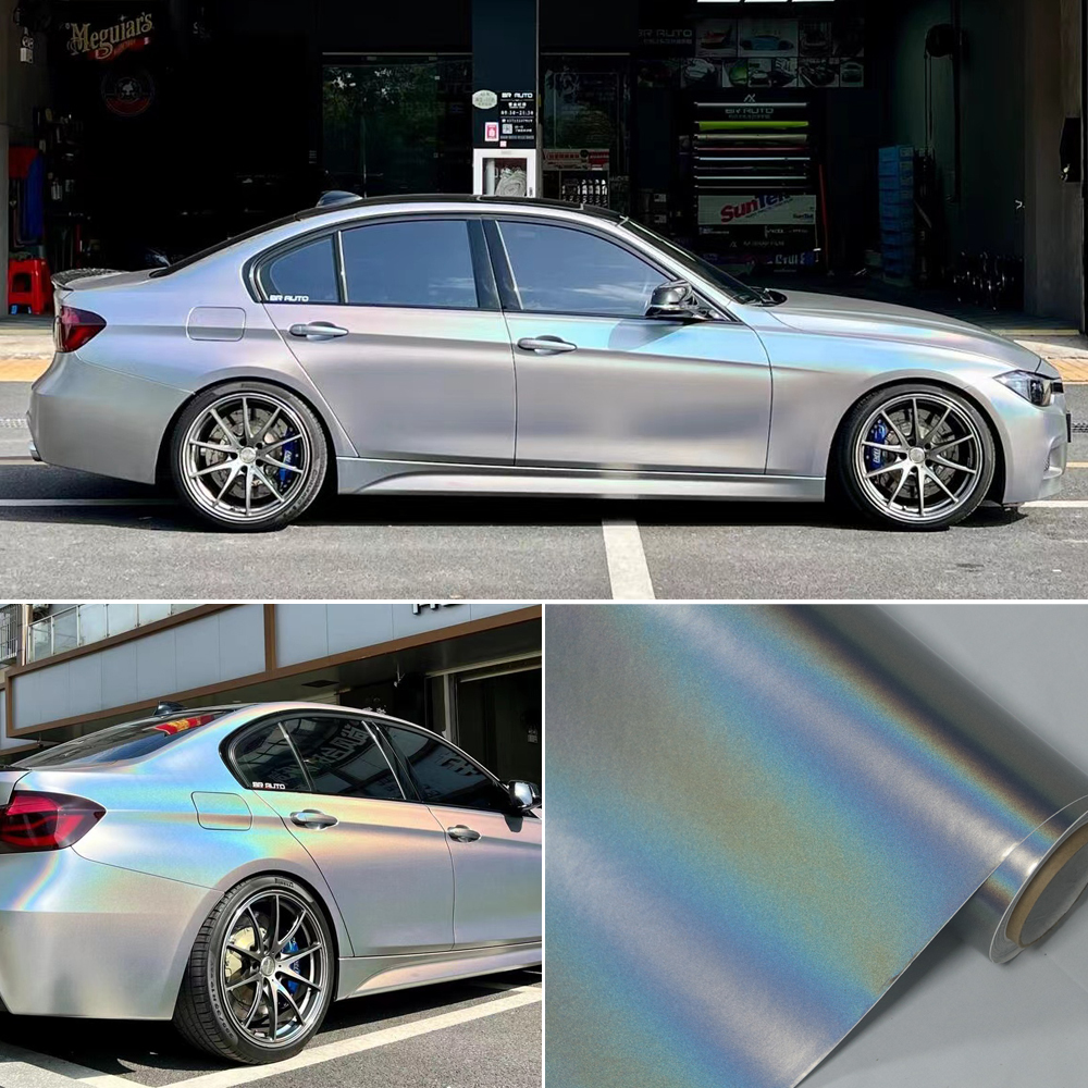 Rainbow Laser Satin Silver