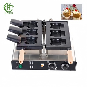 Machine à gaufres belges ronde de style commercial, mini <span class=keywords><strong>gaufrier</strong></span> - Product Image 1