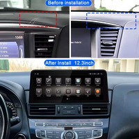Autoradio de remplacement pour Infiniti QX60 JX35 2011-2019, navigation GPS Android, écran tactile, lecteur Bluetooth