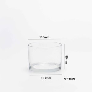 Hot Sale 10oz Clear <strong>Glass</strong> Candle <strong>Jar</strong> Vessel with Rose Gold Metal <strong>Lid</strong> for Candle Making - Product Image 1