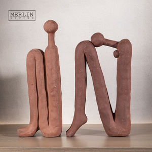 Decoración de sala de estar de Merlín, adornos de <span class=keywords><strong>personas</strong></span> abstractas arrodilladas, decoración de cerámica para el hogar para otra decoración <span class=keywords><strong>del</strong></span> hogar - Product Image 2