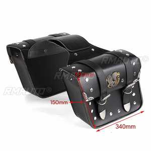 Bolsa para motocicleta, alforja impermeable, bolsa de almacenamiento de cuero PU para Yamaha/BMW/Kawasaki Triumph/Bonneville - Product Image 6