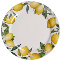 Ensemble de vaisselle en céramique de 16 pièces, style Europe/Nord-Amérique, grande assiette, écologique, motif animal/fruits moderne, poterie émaillée