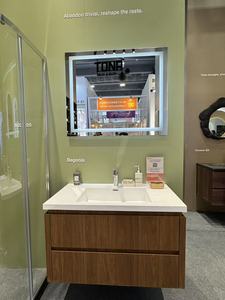 Set <span class=keywords><strong>Bagno</strong></span> di Lusso Minimalista Grado E1 con Mobile Lavabo Singolo e Cassetti a Chiusura Ammortizzata - Product Image 2