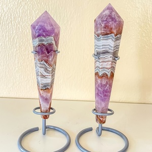 Varita de Ágata Amatista de Primera Calidad al por Mayor, Cristal de Curación Espiritual, Piedra Natural para Decoración del Hogar Única y Regalos Navideños - Product Image 3