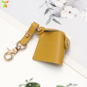 Porte-clés classique en cuir PU pour film, étui de rangement et de protection pour rouleau de film avec fermoir mousqueton - Product Image 2