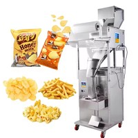 Machine de remplissage et d'emballage entièrement automatique verticale pour snacks soufflés, popcorn et chips de pommes de terre, à l'azote