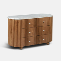 Commode moderne à 6 tiroirs en bois massif vieilli chêne naturel ensemble de meubles de chambre à coucher meubles de maquillage