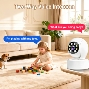 DIFANG Yoosee CS621DR 2MP Indoor Smart WiFi PTZ <b>Camera</b> Tilt 60 Color Night Vision Two Way Audio Human Track ABS Baby Monitor - Product Image 4