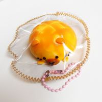 Jouet en silicone alimentaire à rebond lent, souple et à mémoire de forme, en forme de Capybara, Chef, Donut, Cuisse de poulet, Croissant, Pain d'ananas, Saumon, pour les 7-35 ans