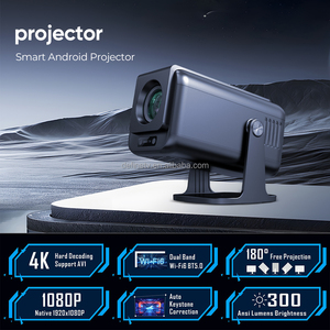 Proyektor Video Android pintar portabel, 1080P 4K 300 ANSI LCD Android 13 WIFI6 film rumah 3D speaker bawaan, HIFI - Product Image 2