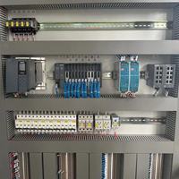 Armoire de commande PLC personnalisée OEM avec câblage complet, automatisation industrielle, contrôleur logique programmable, panneau de commande électrique