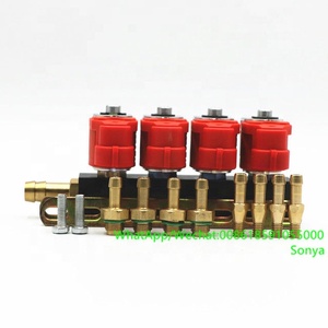 자동차 레드 코일 2 3 4 실린더 Cng 자동차 변환 키트 용 Lpg 연료 인젝터 레일 - Product Image 3