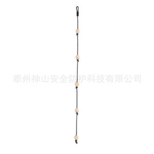 Cuerda de madera Hemu con bola de 2m, capacidad de carga de 200kg, equipo de escalada para niños, entrenamiento sensorial, uso en parques infantiles - Product Image 3