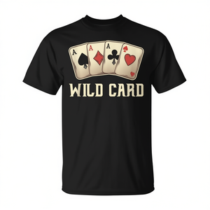 Wild Card Jack T-Shirt unisexe pour adulte, taille moyenne, vêtements de jeu - Product Image 2