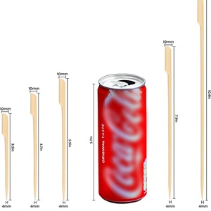 Brochettes Teppo en bambou de qualité alimentaire, résistantes à la chaleur, faciles à nettoyer, outils de <span class=keywords><strong>barbecue</strong></span> multifonctions, <span class=keywords><strong>kit</strong></span> de tailles personnalisées pour l'extérieur - Product Image 1