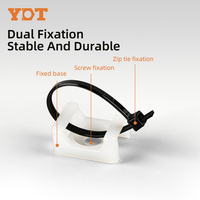 Attache-câbles de type selle Yingdete HC, clip en plastique pour la gestion des câbles, fixation rapide et solide pour le câblage.