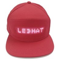 Gorra LED con Pantalla Programable por Aplicación, Gorra LED Intermitente para Fiestas, Letras en Varios Idiomas, Gorras con Iluminación LED