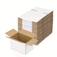Caja de Cartón Corrugado de Tres Capas, Ecológica, Portátil, Reciclable, Moderna y de Lujo para Transporte