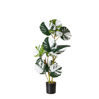 Arbre artificiel Monstera en plastique de 65 cm, plante en pot d'intérieur, décoration de la maison, haute qualité