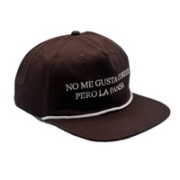 Borduurwerk Logo Lederen Petten Hoeden Buiten Ongestructureerd 5 Paneel Snapback Caps