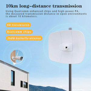 IFA01 WB5830L อุปกรณ์เชื่อมต่อเครือข่ายไร้สายดิจิตอลอัจฉริยะสำหรับภายนอกอาคาร ระยะ 10 กม. รองรับอัตราการส่งข้อมูลแบบดูอัลกิกะบิต 5.8G พร้อมเสาอากาศโซลาร์เซลล์เคลื่อนที่ - Product Image 3
