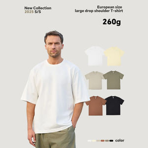 Camiseta de Hombre de Alta Calidad en Poliéster/Algodón con Logotipo Personalizado Impreso en Serigrafía, Diseño Sólido, Corte Regular, Tejido de Punto - Product Image 1