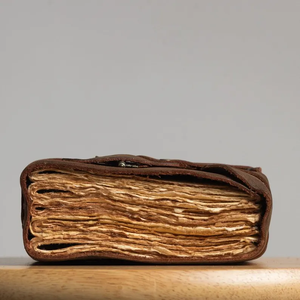 Vintage Leather Grimoire Journal with Skeleton Key Deckle Edge Paper <b>Book</b> of Shadows, Antique Spell Writing Notebooks - Product Image 5